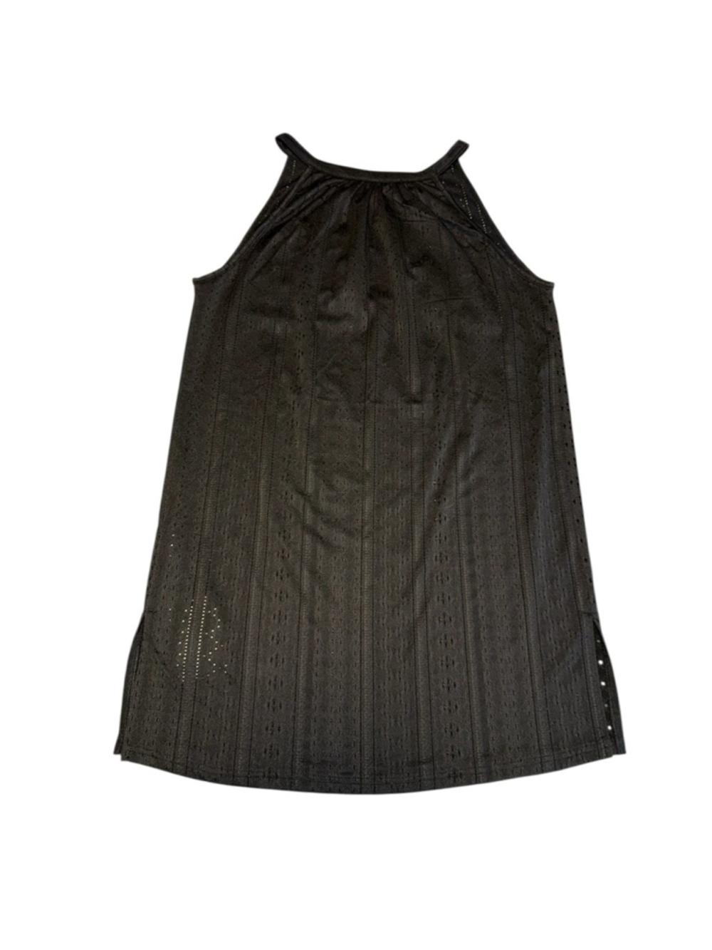 Black Eyelet Swim Cover-Up Dress | Size Medium | Doubles as Sundress
